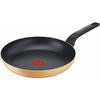 Tefal Frying Pan, 25cm, For Gas Fire Only, Free of Harmful Substances Such As PFOA, Non-stick, Long-lasting "Marigold Yellow Frying Pan" Yellow B56105