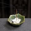 Ceramic Incense Burner Flower Design Incense Burning Tray Incense Stick Holder  Home Decor