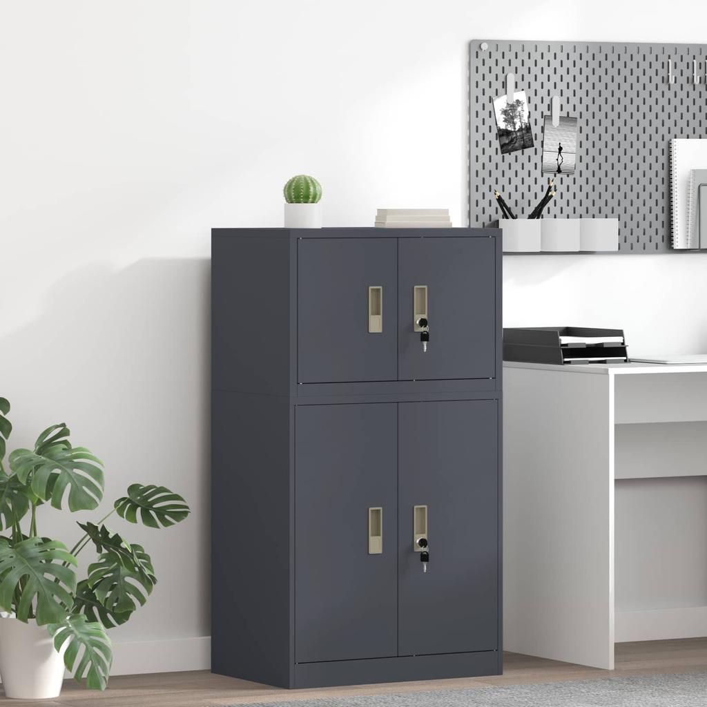 Storage Cabinet Anthracite 60 X 40 X 40 Cm Steel