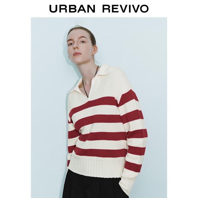 

Женская трикотажная рубашка поло в морскую полоску UR S