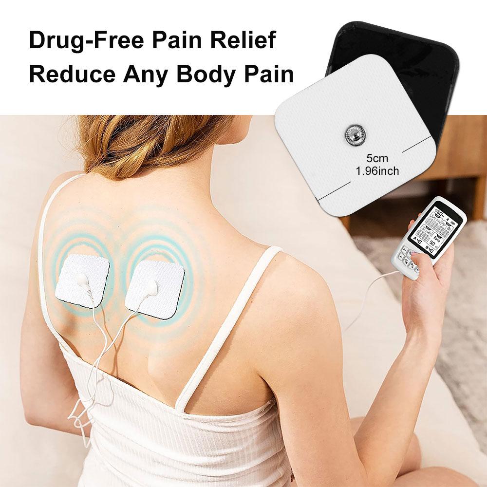 37-Mode TENS Unit EMS Muscle Stimulator , 40 Intensity, Rechargeable, 1-120Hz Frequency, Massager for Neck Back Massage Devices
