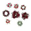 Christmas Candle Rings Wreath Table Centerpiece Farmhouse Inner Diameter 4" Home Decoration for Holiday Bedroom Ornaments