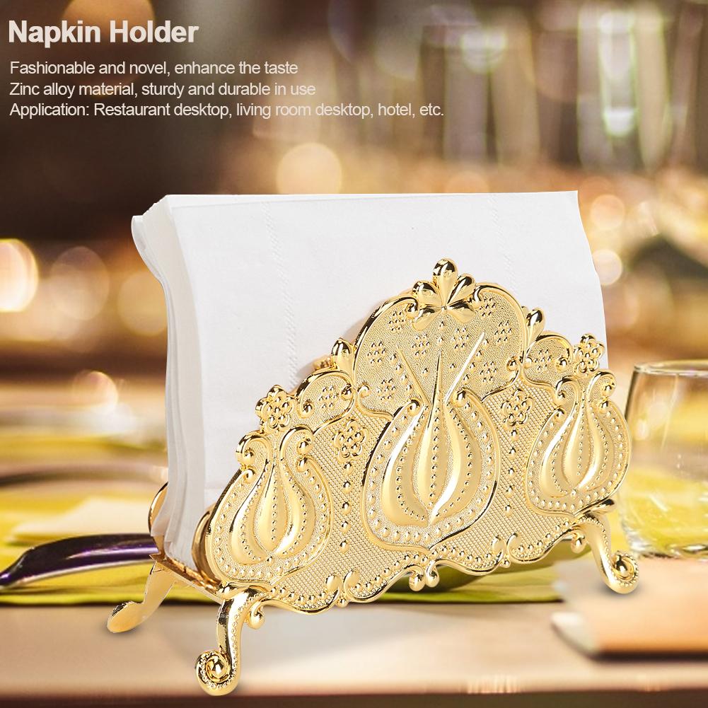 Innovative Shape Desktop Napkin Holder Stand Rack Storage Organizer for Restaurant Hotel