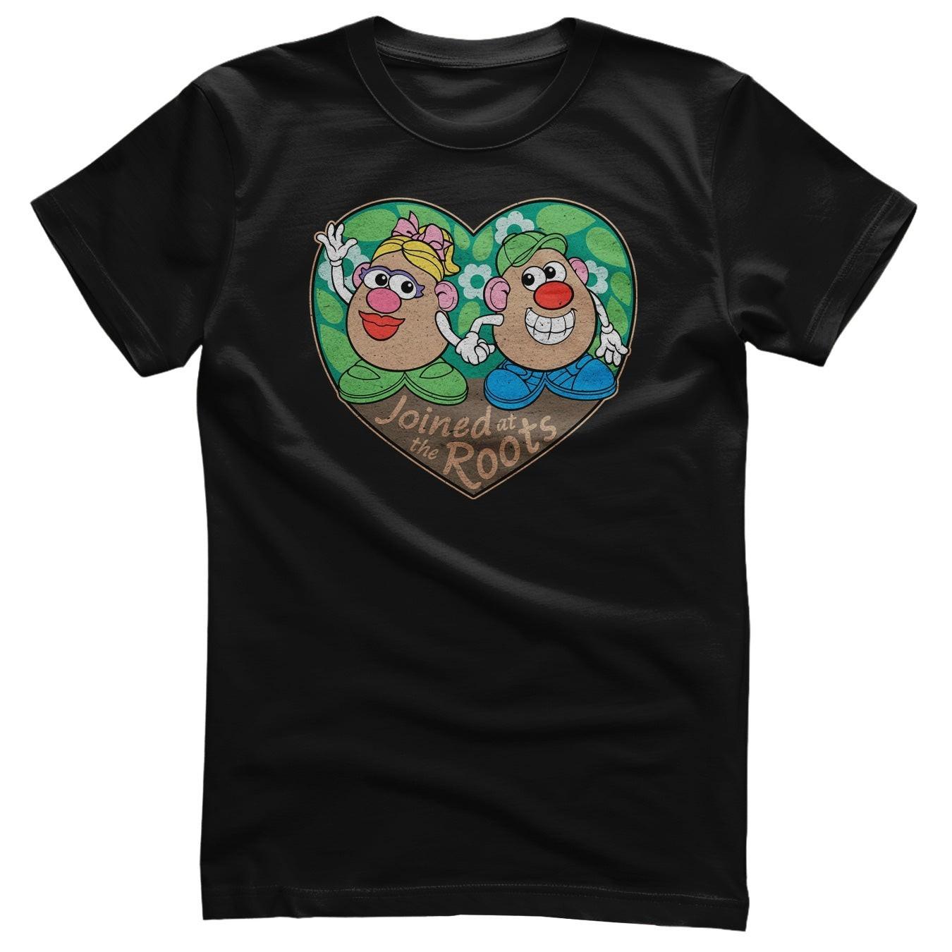 Mr Potato Head Mr Mrs Joined at the Roots Mens T-Shirt XXL