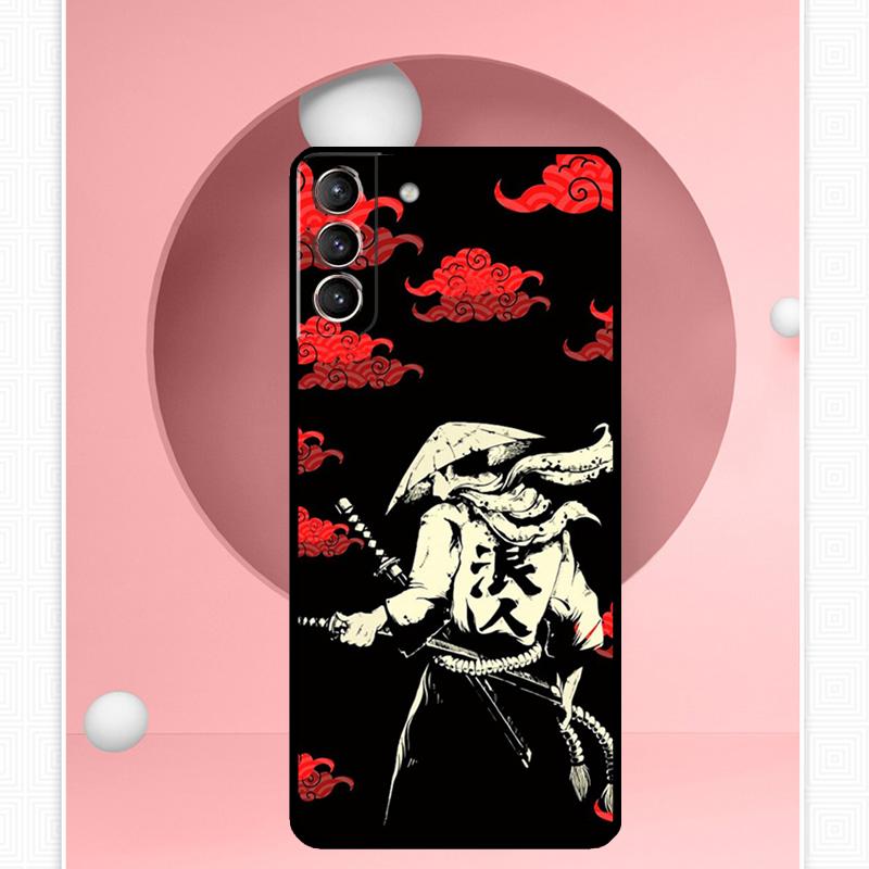 Japanese Samurai Warrior Case For Samsung Galaxy S25 Ultra S20 S21 S22 S23 S24 Plus S9 S10 S24 FE S25 FE Cover Funda