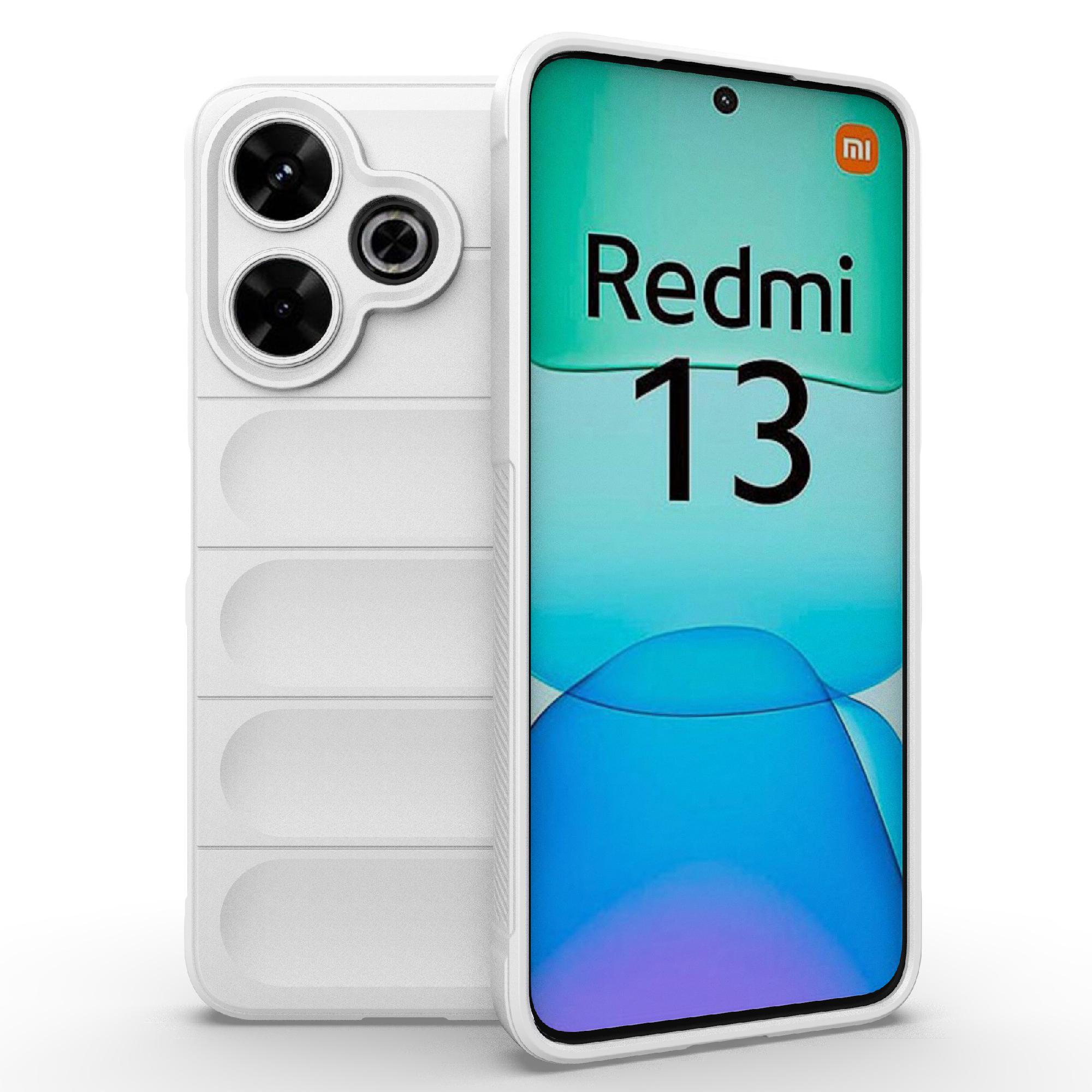 

Для Xiaomi Redmi 13 5G/13 4G/Redmi Note 13R 5G Чехол TPU Защитная задняя крышка White