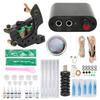 Complete Tattoo Kit Professional Tattoo Starter Kit Coil Machine 10 Ink Grommet Tattoo Supplies for
