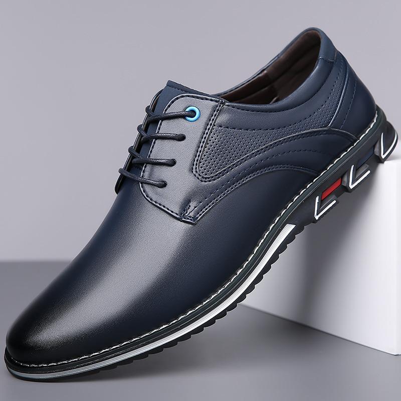 New Large Size 38-53 Pu Leather Dress Shoes for Men Designer Soft-soled Male Driving Shoes Fashion Solid Color Light Men's Shoes