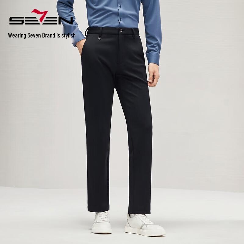 Septwolves Warm Fleece Men's Straight Leg Stretch Casual Pants