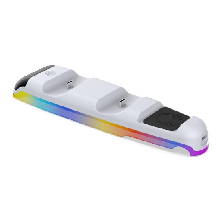 Efficient Wireless Double Slots Bracket Secure & Fast Charging Stand Mount Holder Rack For Slim Game Consoles Controller
