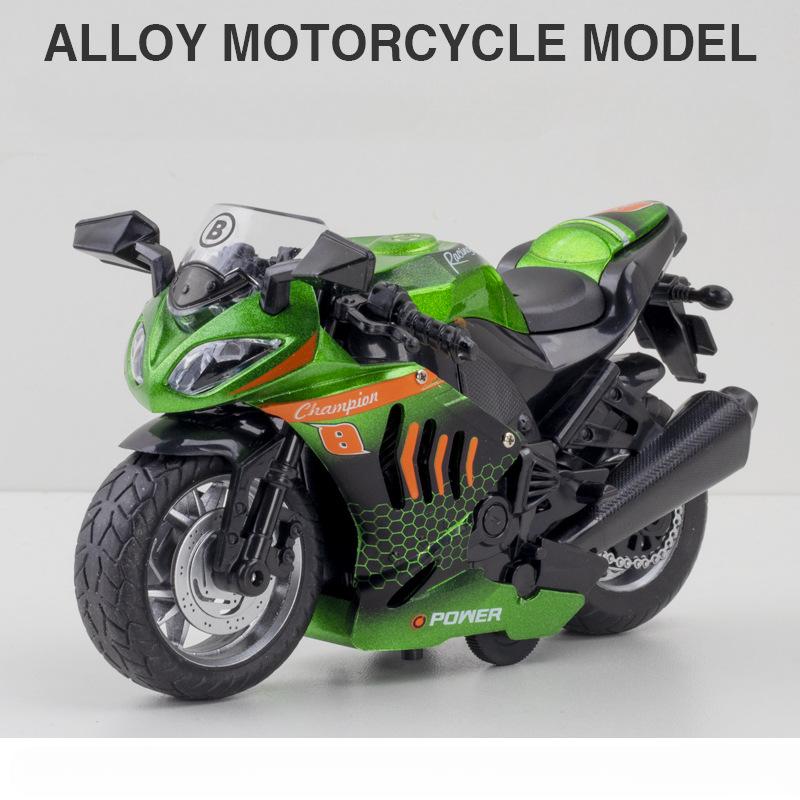 1:12 Kawasaki Sportster S Alloy Model Toy Car Metal Diecast Light Steerable Motorcycle Models Collection Gifts for Kids