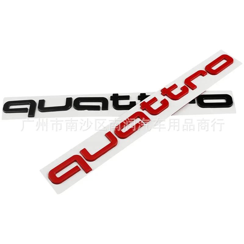 Car Rear Trunk Badge Sticker For f2 Quatrro Q5 Q3 Q2 S3 S5 S6 RS3 RS4 RS5 B6 B5 B2 B7 TT TTS Badge Emblems Auto Accessories