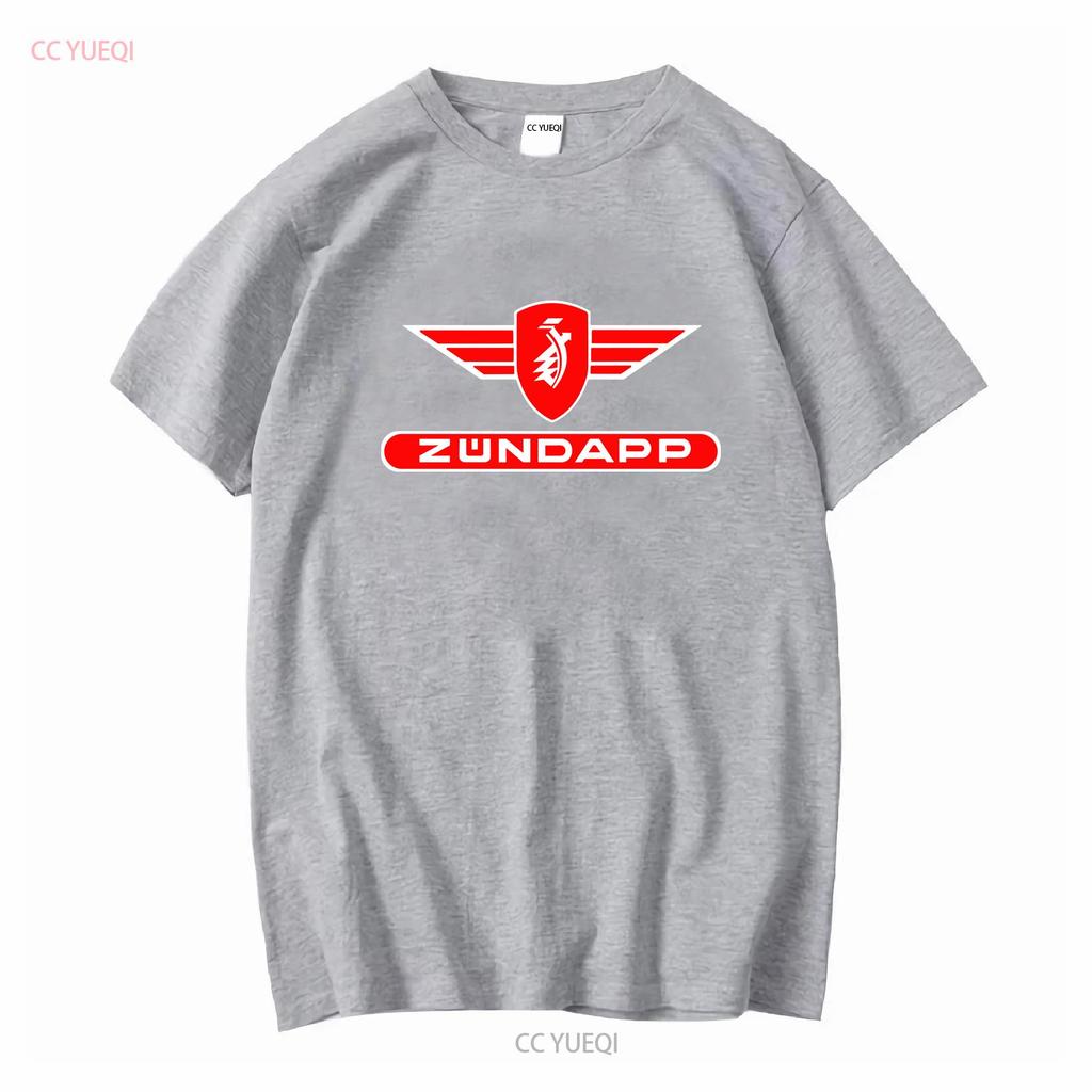 Nové logo motocyklů Zundapp Pánské tričko vtipné velikosti S až 5XL s dlouhým nebo krátkým rukávem vintage prané módní strečové