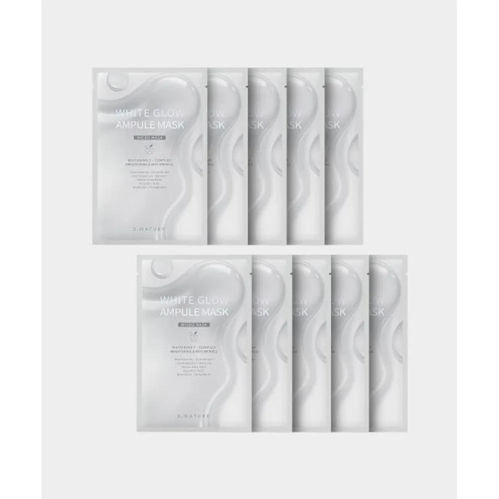 S.NATURE White Glow Ampoule Mask 10 Sheets