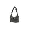 Champion Twisted Underarm Bag Script Logo Enamel Tag Pleated Hair Tie Shoulder Strap Casual Versatile Synthetic Leather Shoulder Bag Small U4AACPU14