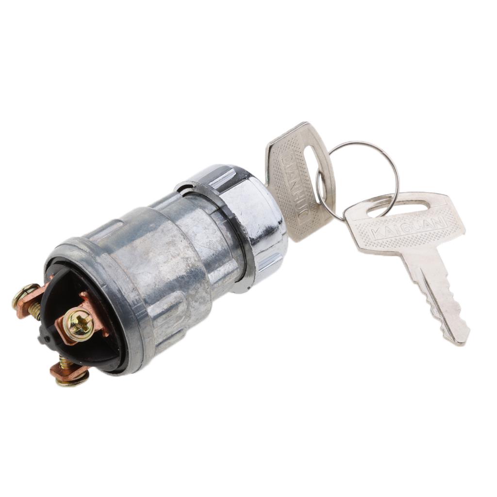 Universal Ignition Cylinder Switch Lock with 2 Keys 3 Position for Car
