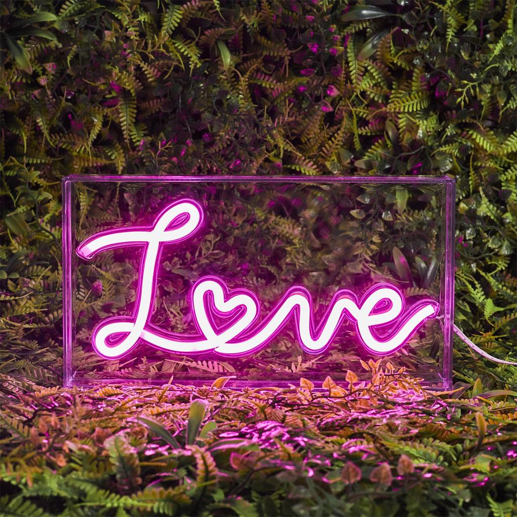 Love Acrylic Led Lamp