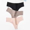 Seamless Women's Panties Silk Satin Female Thongs Breathable Comfort Underwear Sexy Lingerie Fashion G-Strings Sport T-Back