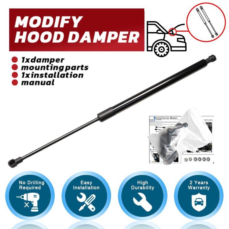 1 KS pro Nissan Elgrand E51 2002-2010 Přední kapota Modifikace Plynové vzpěry Karbonové vlákno Pružinový tlumič Zvedací podpěra Tlumič