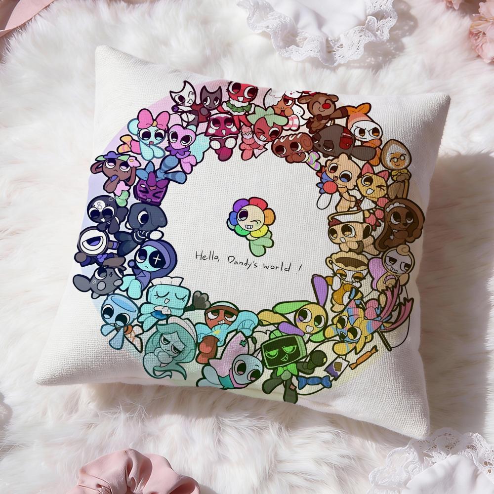 game cute d-Dandys World Cushion Cover Premium Comfort Reversible Pillow Cove -Two in One Design for Any Room & Car Interior