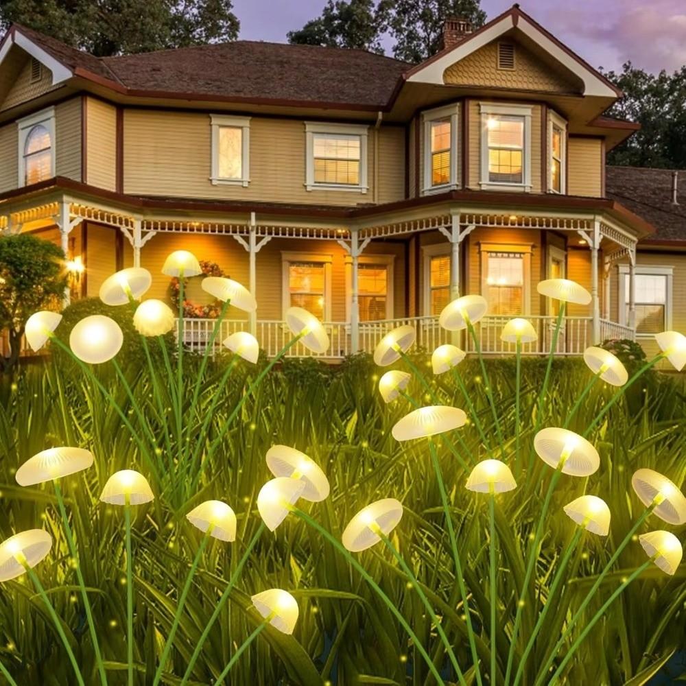 Outdoor Solar Garden Lights Waterproof Dual Mode LED Jellyfish Lawn Lamp Yard Garden Decoration Holiday Party Lamp