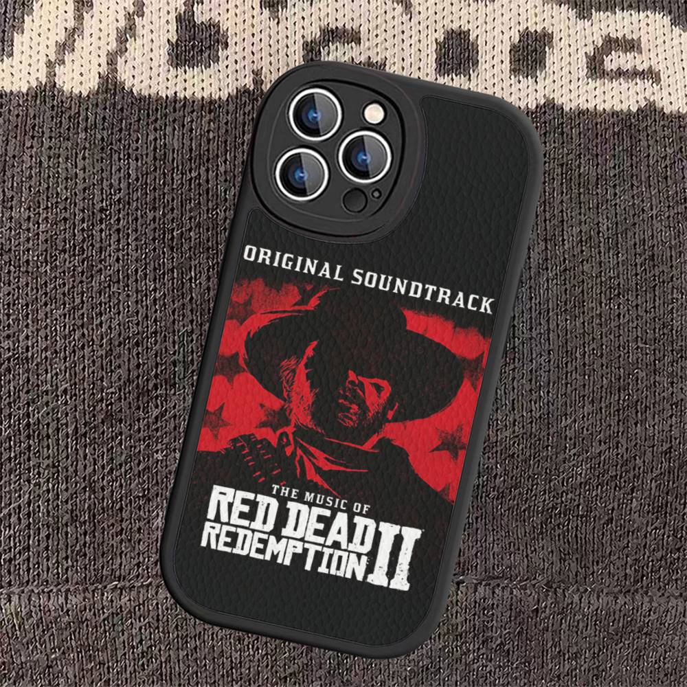 Game TV-Red-Dead-Redemption 2 Phone Case For iPhone 15 14 13 12 11 16 Pro Max Plus Leather Soft Cover