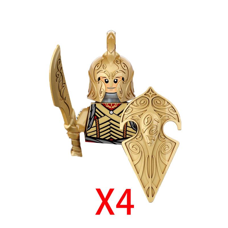 Military Building Blocks Solider Figures Movie Science Fiction Series Weapons Shield Knight Toys Gifts Medieval Mini Bricks MOC