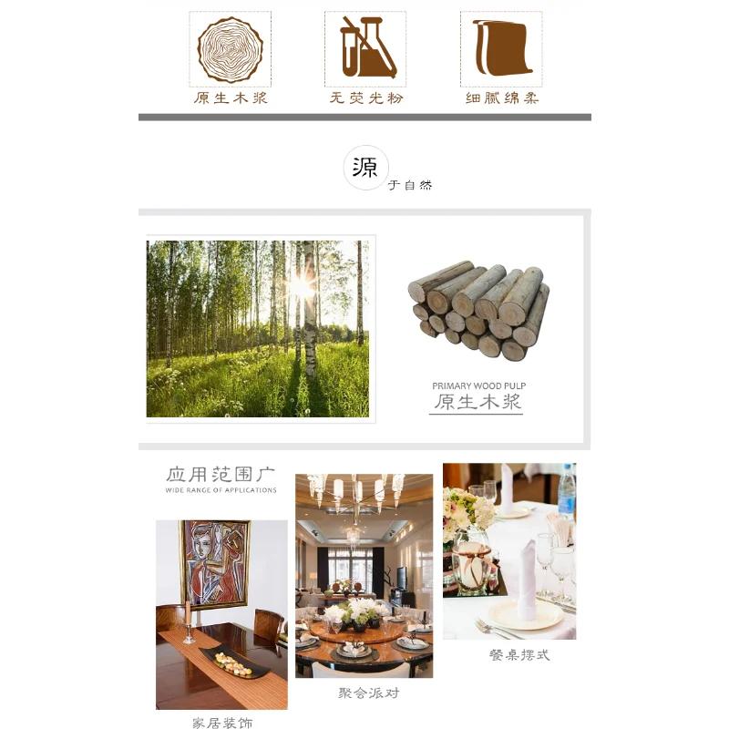 20pcs/Pac 33*33cm 2-Ply Disposable Party Napkin Flowers and Plants Pattern