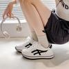 Little white shoes women's 2025 new spring versatile thick soles increase height leisure sports board shoes ins wind niche design sense