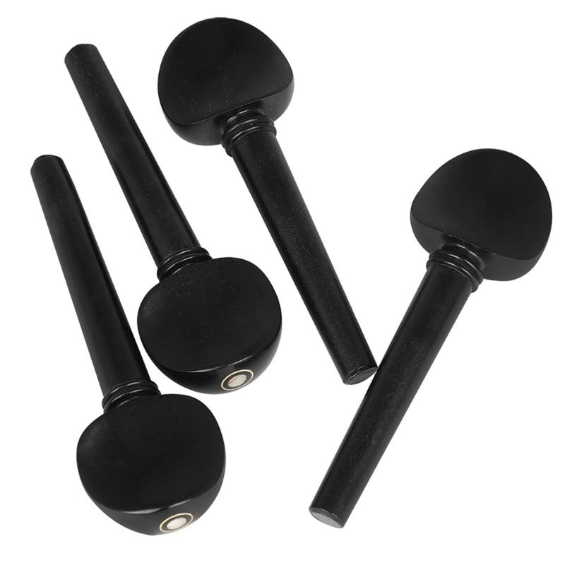 Ebony Cello Tuning Pegs Featuring Not Drilling Design Suitable for Effortless Installation and Superior Tuning Accuracy