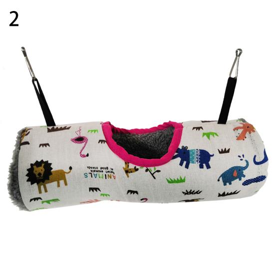 Pet Hamster Rabbit Squirrel Warm Tunnel Hammock Hanging Swing Cage Bed Nest