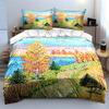 Landscape with Trees, Lake. Bedding Sets Duvet Cover Sets Duvet Covers Pillowcases(1 * Duvet Cover 2 * Pillowcases, Without Duvet Insert)