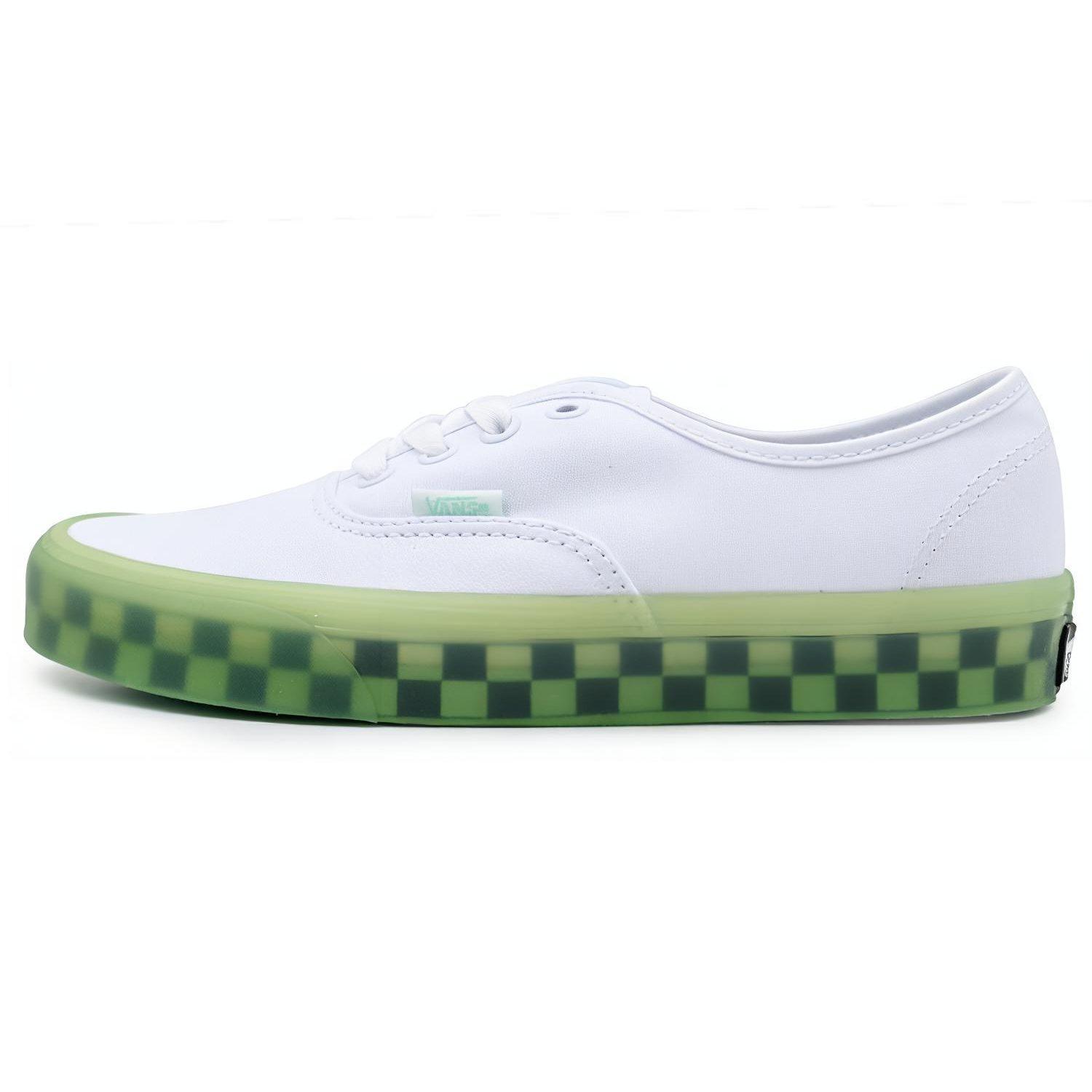 Vans Shoes Skate Shoes `White Green`