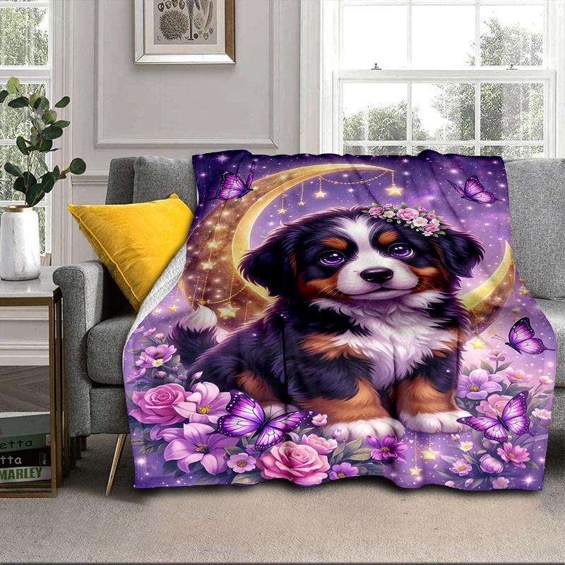 Bernese Mountain Dog Stars Blanket Flannel Blanket Throw Blanket Sofa Cover Blanket Soft Premium Blanket Picnic Blanket Tv Blanket Gifts