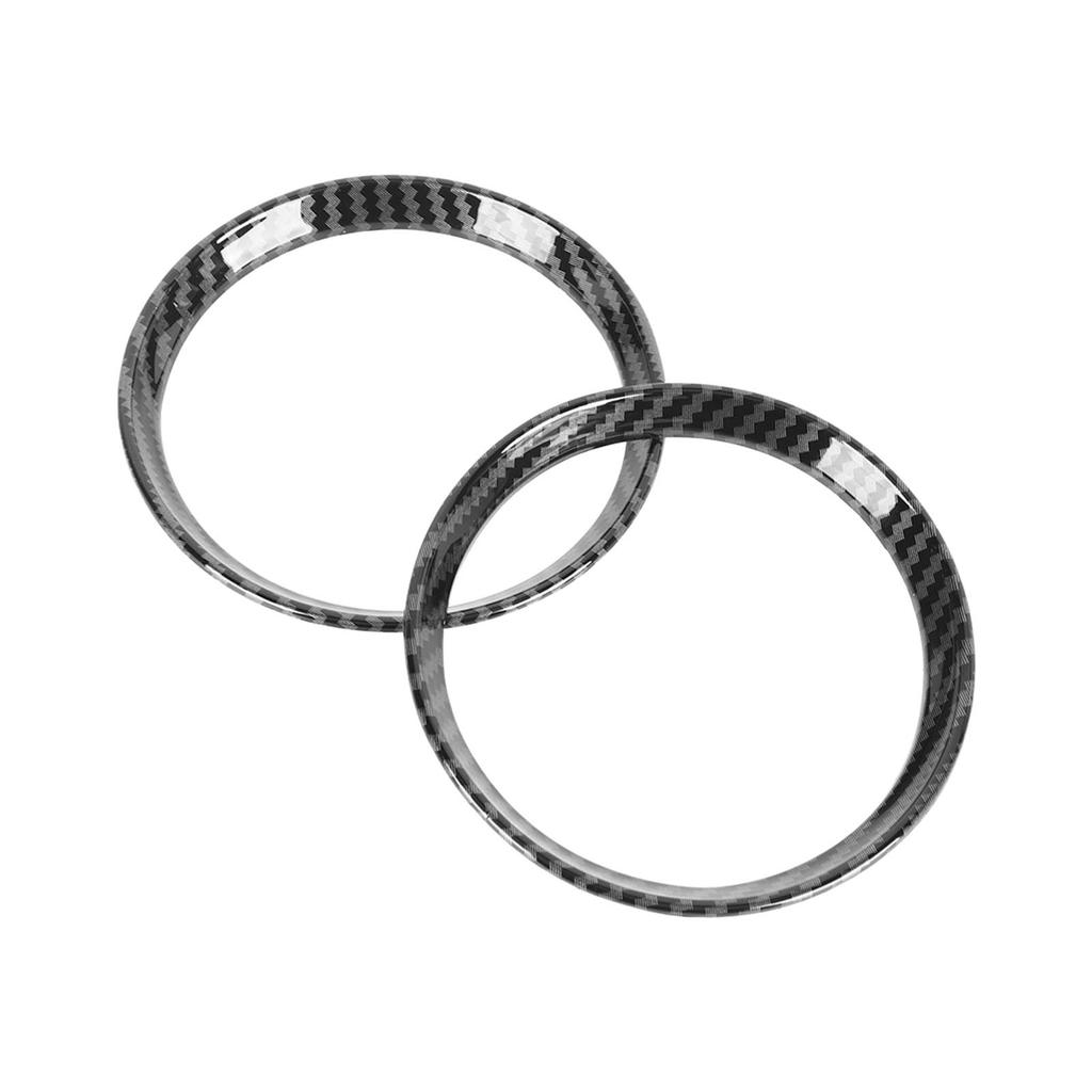 2 Stück Getränkehalter Panelabdeckung Kohlefaser Muster Kratzfest für Cooper R54 R55 R56 R60