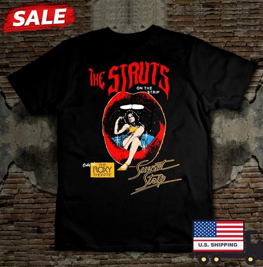 The Struts Band Black T-shirt, Size S-4XL