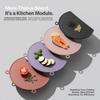 Anti-Bacterial Semi-Circular Cutting Board Anti-Mold Kitchen Chopping Block TPU Cutting Board  Home