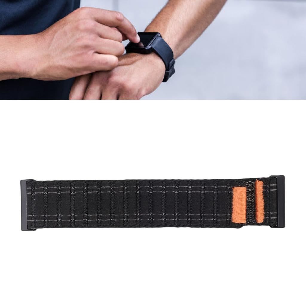 24mm Nylon Watch Band Fit for Coros Smartwatch Replacement Watch Strp for Outdoor Sports