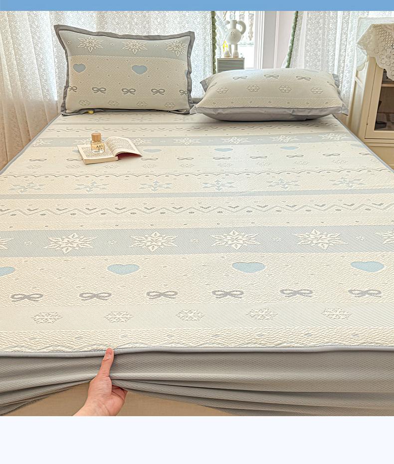 Mei Yun Ge Liang Dou Jacquard Cold Mat Bed Sheet