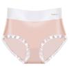Ultra-Thin Seamless Plus Size High Waist Ice Silk Briefs for Women