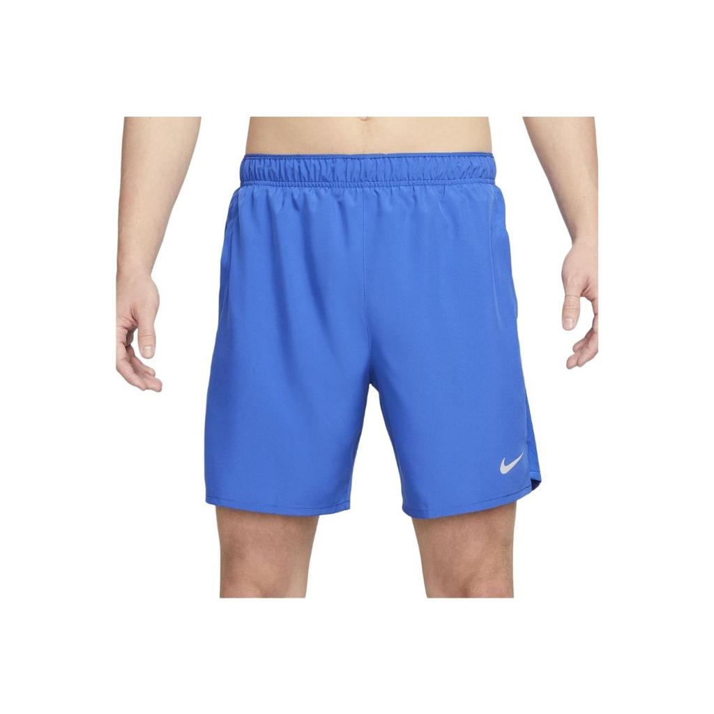 Nike Challenger Reflective Logo Solid Waistband Running Shorts Men Bottoms Royal-Blue CZ9063-480