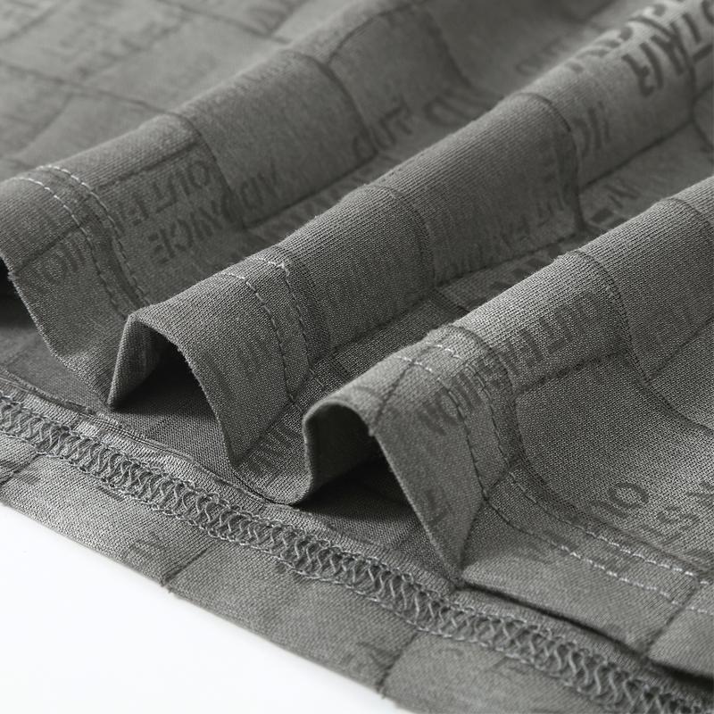 Men's Plus Size Grid Text Print T-Shirt – Textured Short Sleeve Casual Tee (Sizes 5XL-11XL) for Summer Streetwear