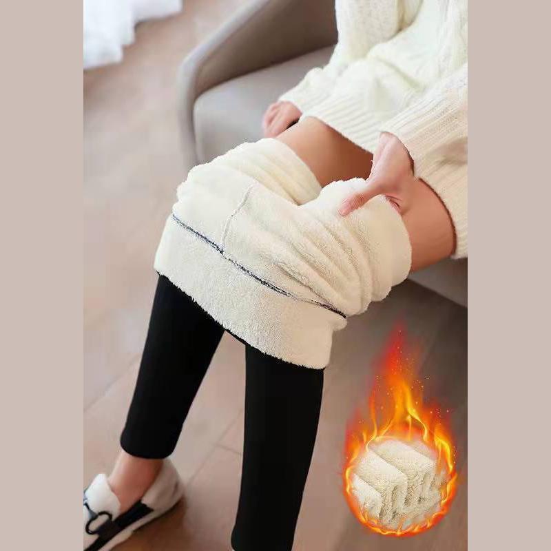 

Женские зимние леггинсы из бархата и эластичного материала, теплые, плотные, с высокой талией, повседневные, облегающие, универсальные брюки для йоги M чёрный