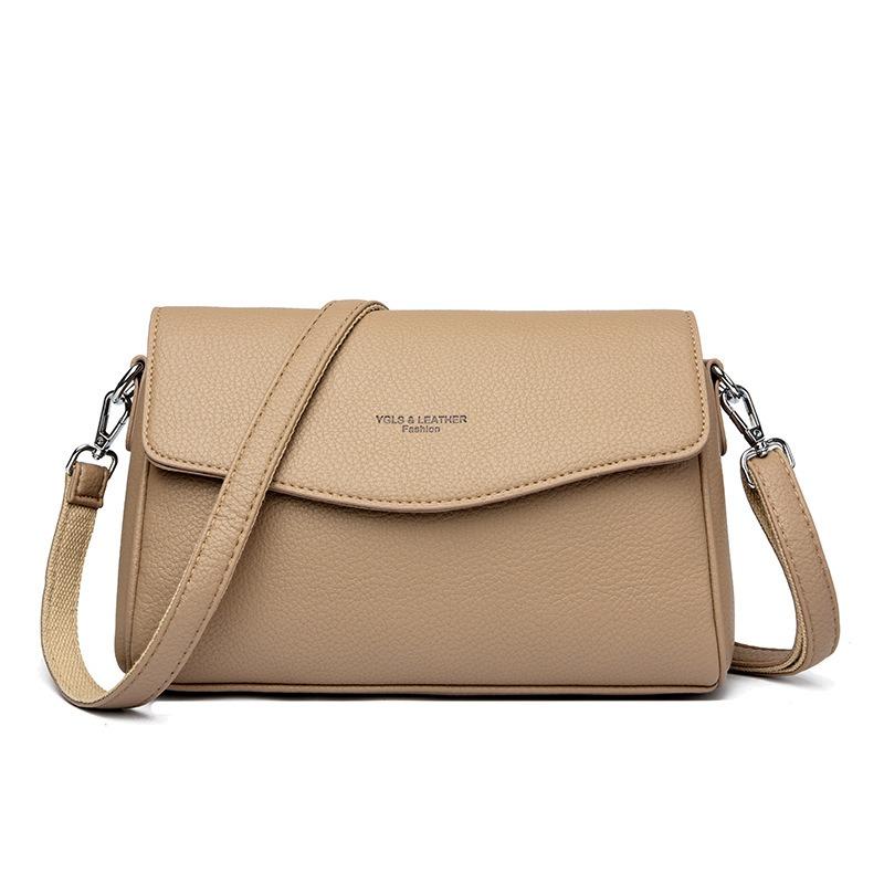 Fashion retro messenger women's bag, new wear-resistant medium mother bag, simple and atmospheric commuter hand shoulder bag