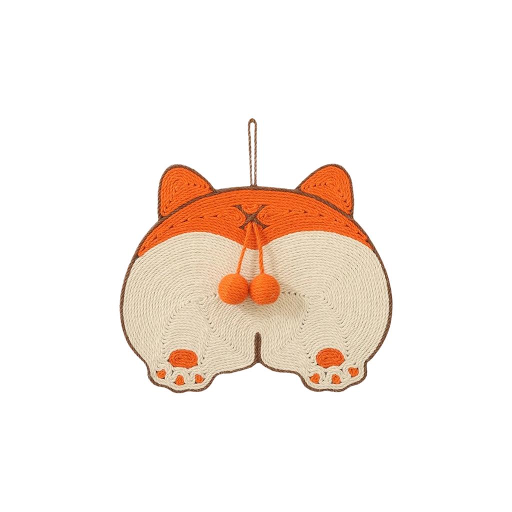 Wall-Mounted Sisal Cats Scratching Pad, Vertical Cats Scratcher With Interactive Sound Balls, Non-Shedding Furniture Protector For Indoor Cats