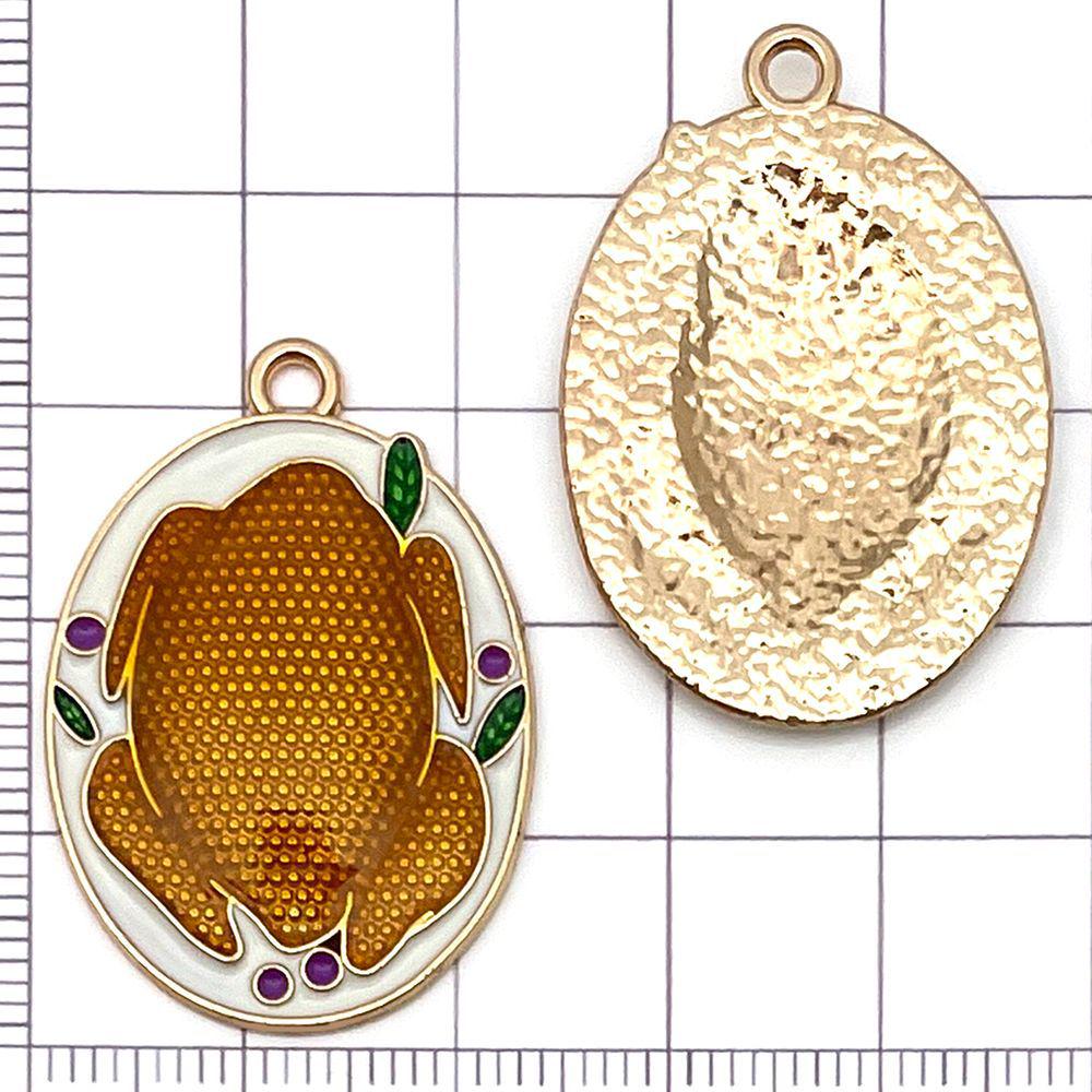 20pcs Thanksgiving Pendants: Colorful Enamel Pumpkin, Turkey, Maple Leaf Charms for DIY Jewelry Accessories