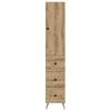 2 Piece Cabinet Set Artisan Oak Finish 34.5 x 34.5 x 90 cm