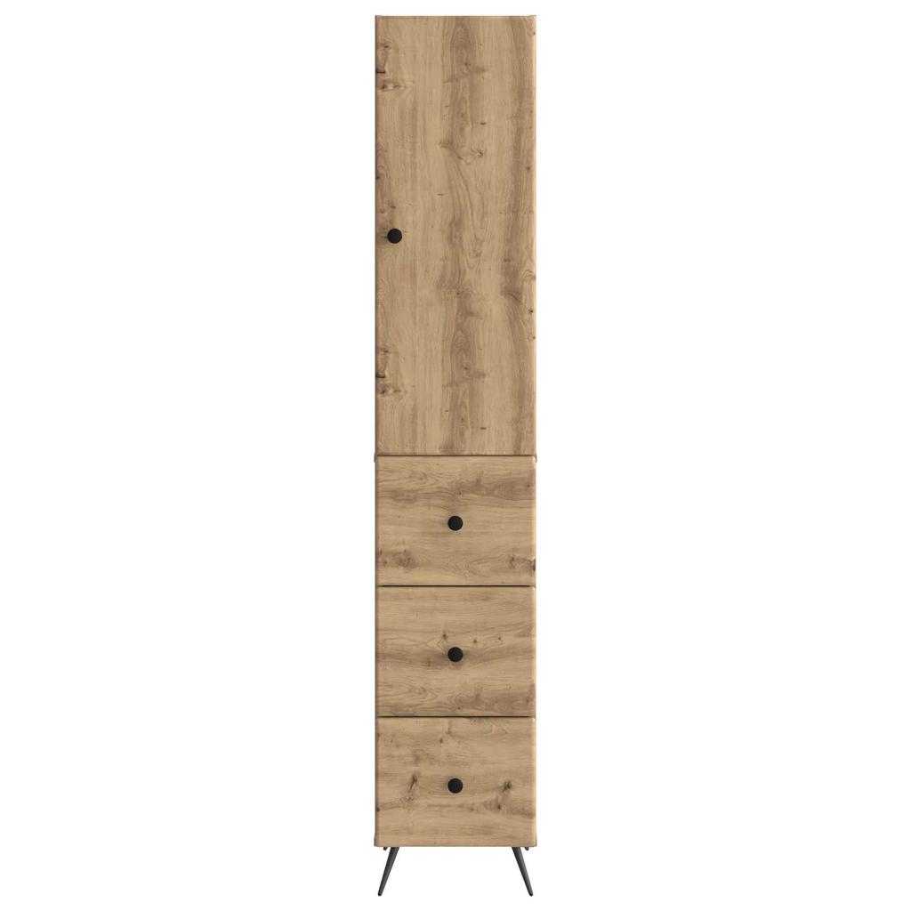 2 Piece Cabinet Set Artisan Oak Finish 34.5 x 34.5 x 90 cm