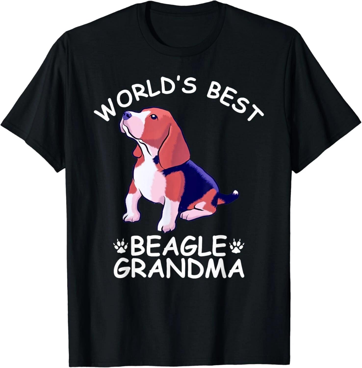 World_s Best Beagle Grandma Funny Granddog Dog Lover Cute Gifts Unisex T-Shirt 3XL