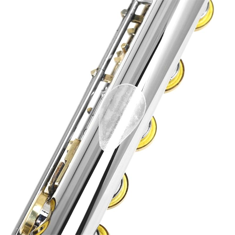 20 szt. Silikonowe Podkładki Ochronne na Kciuk 0,3/0,5 mm Naklejki Ochronne na Palce Fletu Flet Antypoślizgowa Naklejka na Instrument Dęty